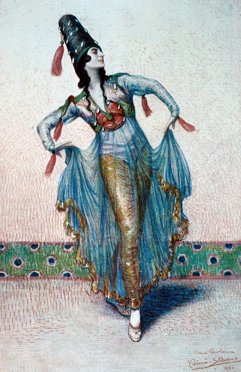 Portrait of Anna Pavlova, Russian Dancer by Aimé Stevens