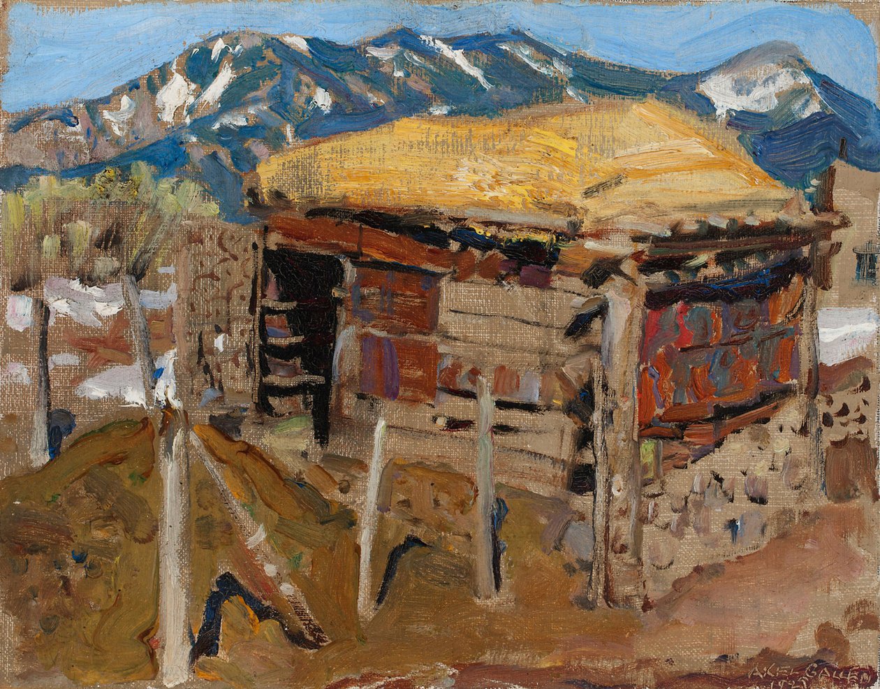 Shed in the Taos Mountains by Akseli Gallen-Kallela