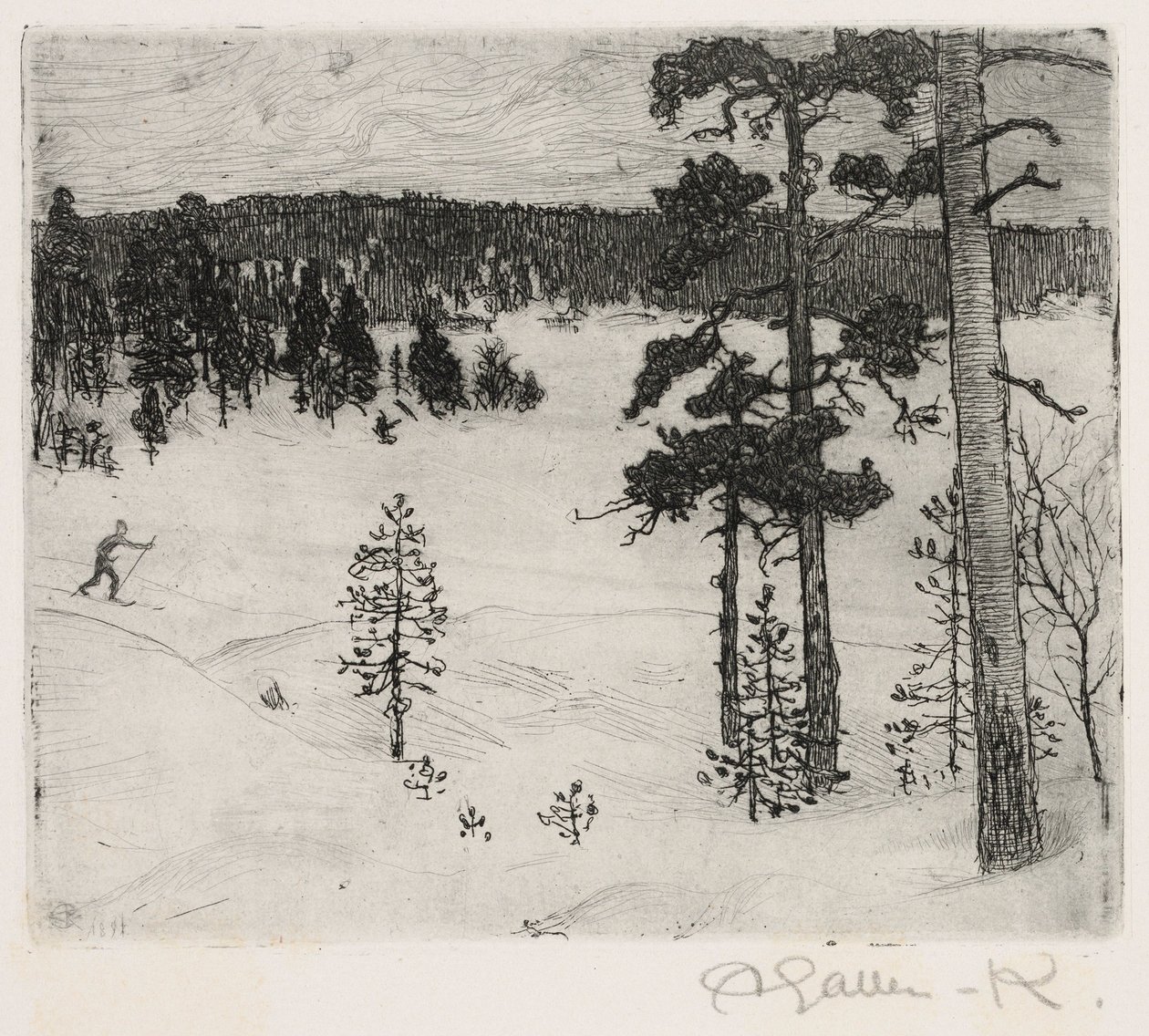 The Dark Veil of Winter by Akseli Gallen-Kallela
