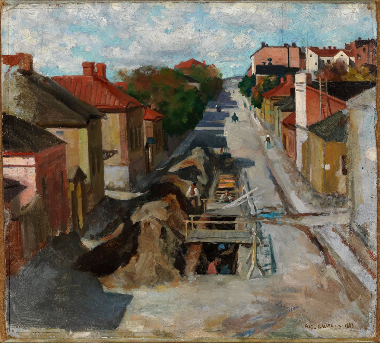 View from Fredrikinkatu by Akseli Gallen-Kallela