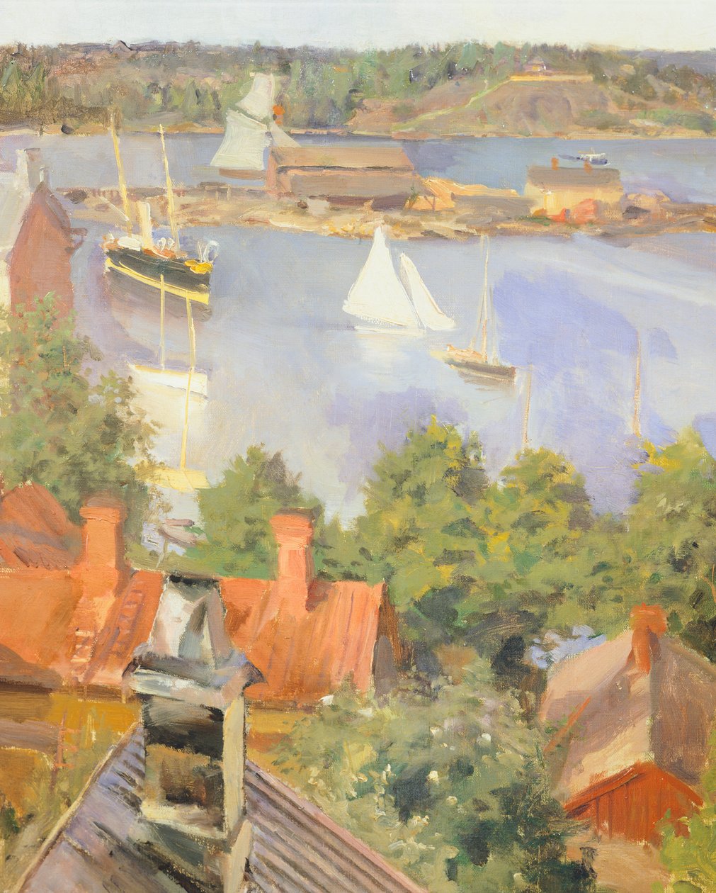 North Harbor, Helsinki (detail) by Akseli Valdemar Gallen Kallela