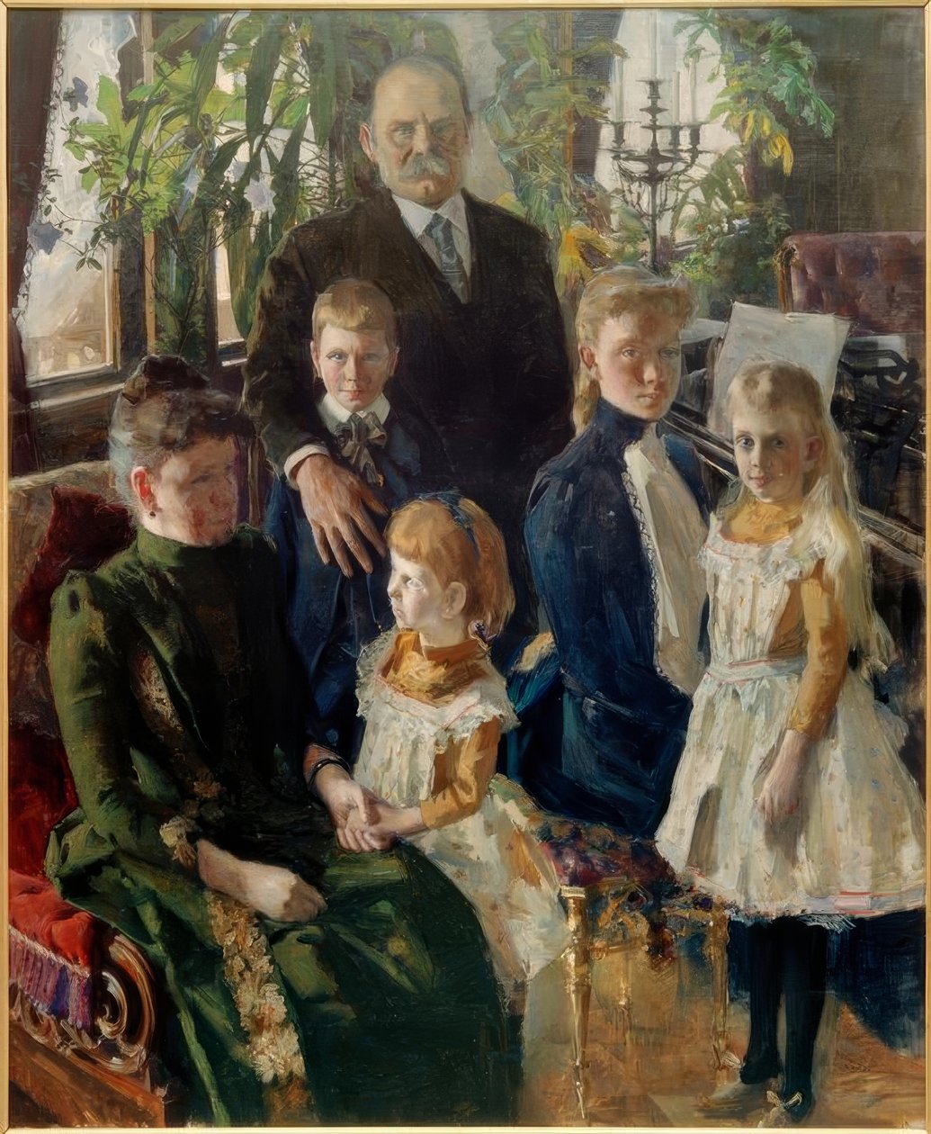 Portrait of the Family of Industrialist Antti Ahlström by Akseli Valdemar Gallen Kallela