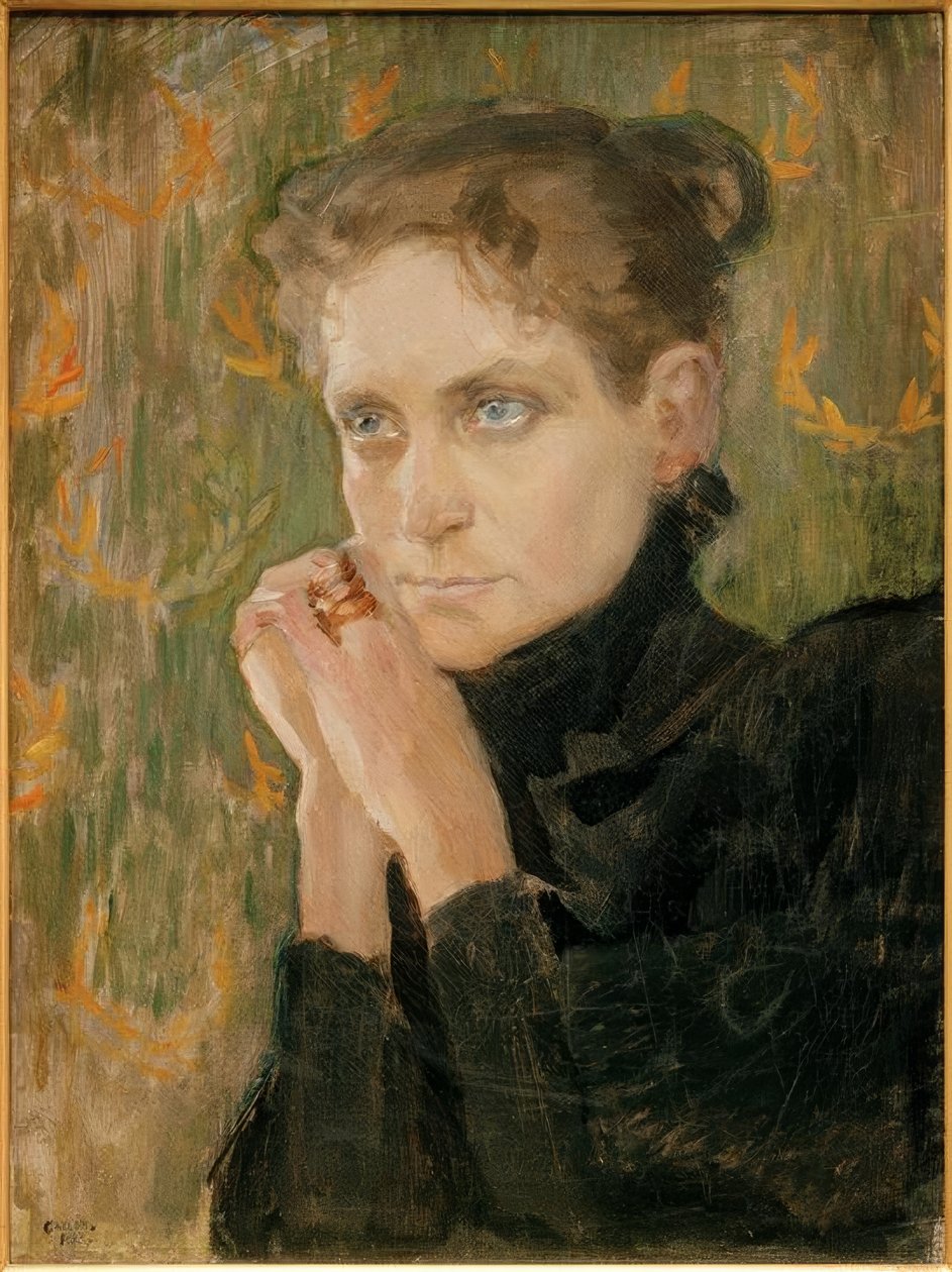 Portrait of Actress Ida Aalberg by Akseli Valdemar Gallen Kallela