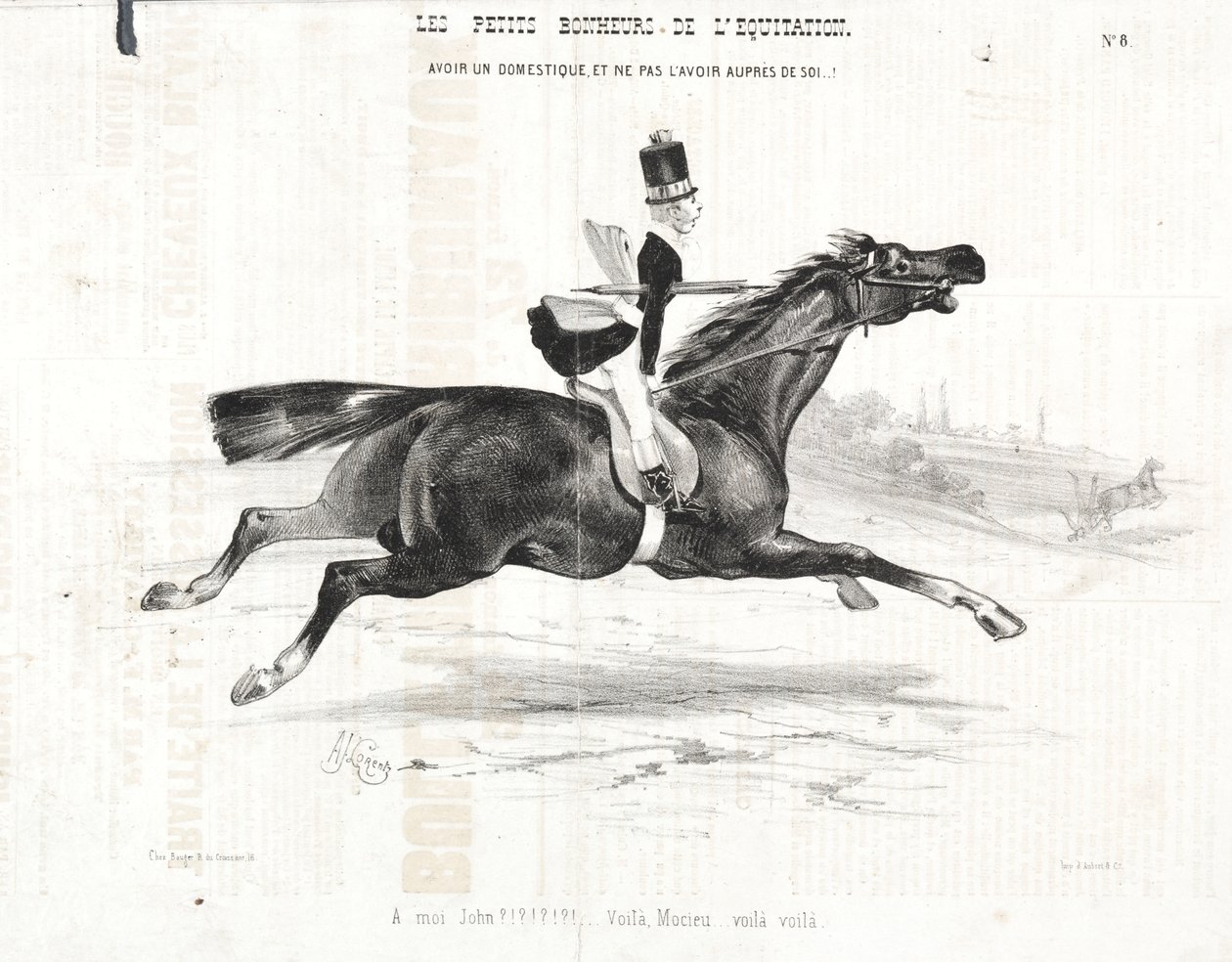 The Little Joys of Riding: Having a Servant, and Not Having Him Near You... by Alade Joseph Lorentz