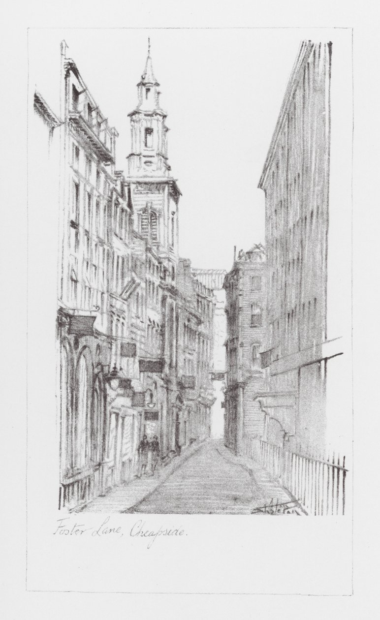 London Lanes: Foster Lane by Alan Stapleton