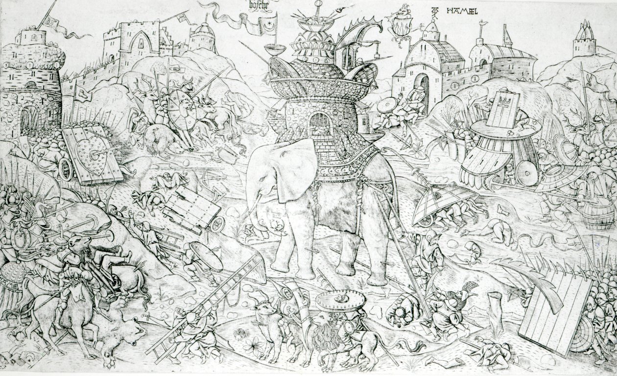 Elephants at War by Alart du Hameel