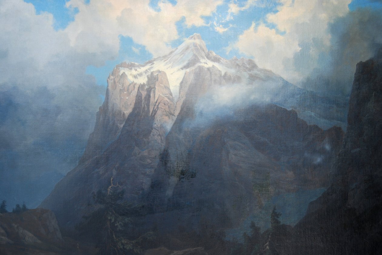 Mount Brewer from Kings River Canyon, California by Albert Bierstadt