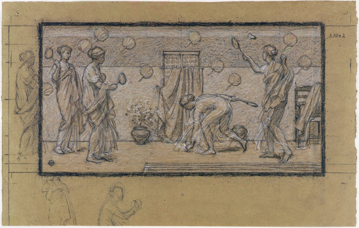 Study for Battledore and Shuttlecock, c.1871