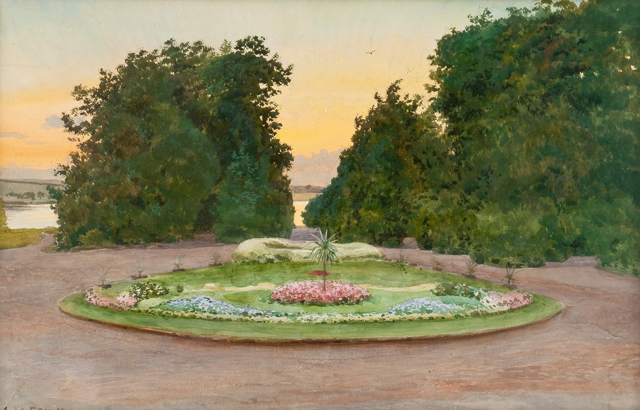Evening in the Park by Albert Nikolaevich Benois