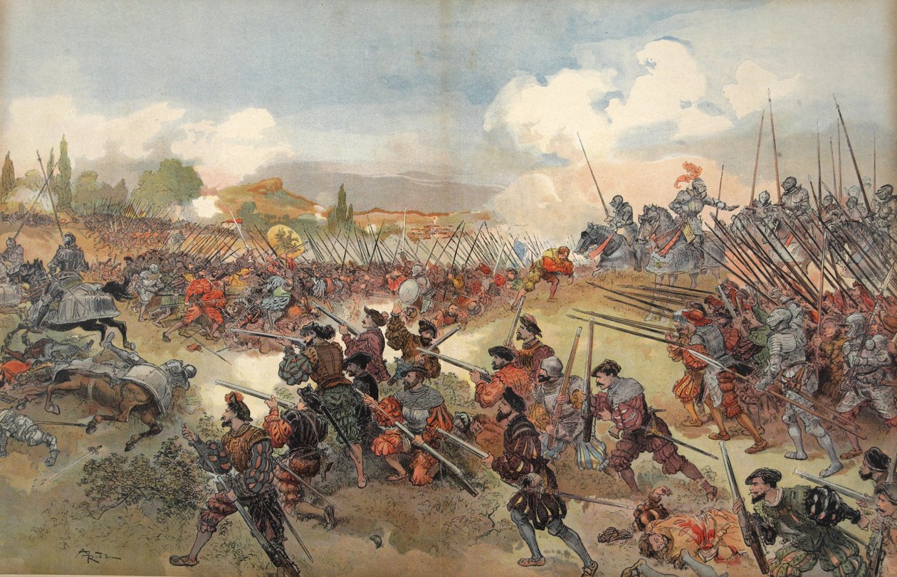 The Battle of Cerisole (illustration from 