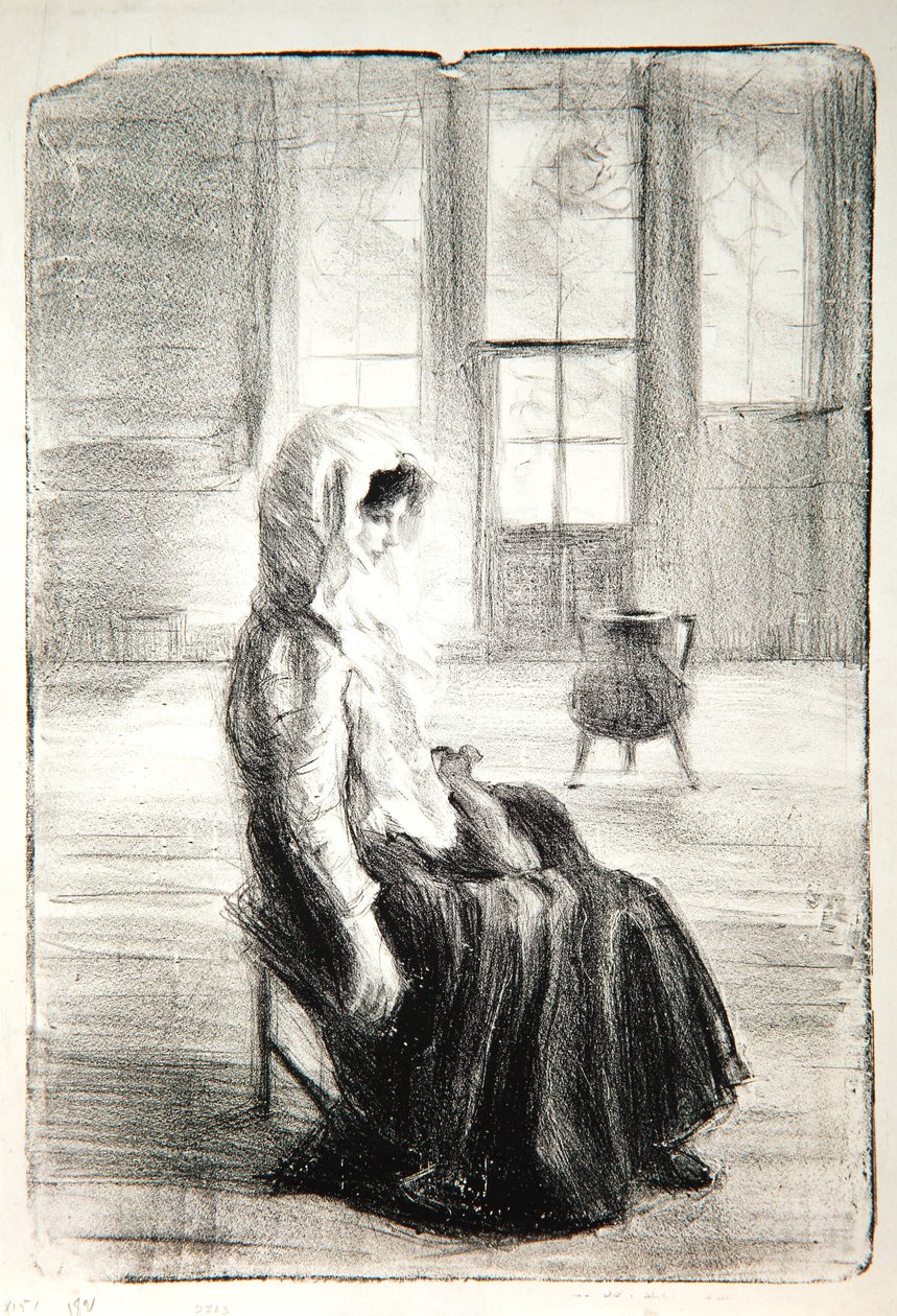 In the Old Chapel, 1909 by Albert de Belleroche
