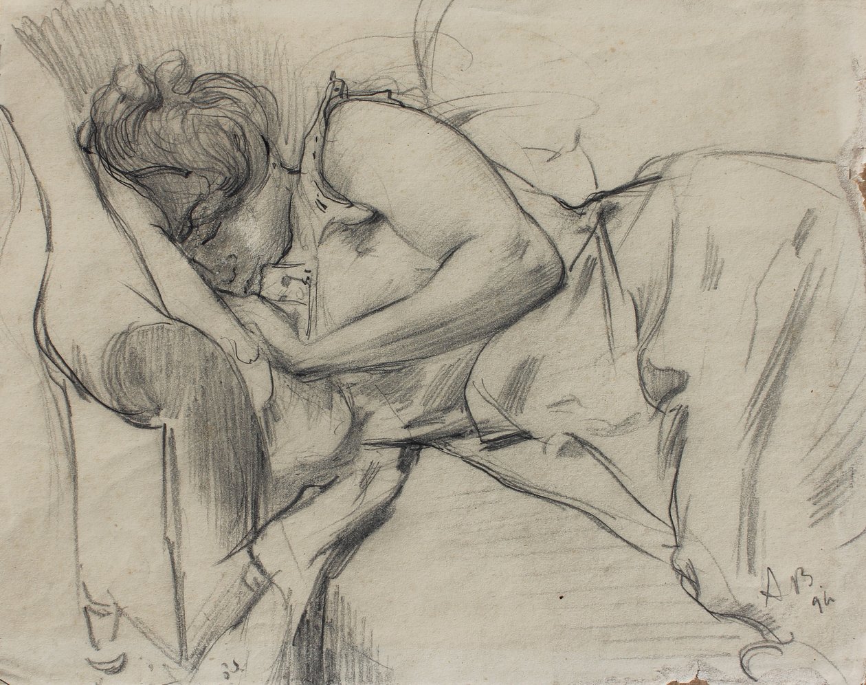 Woman sleeping, 1894 by Albert de Belleroche