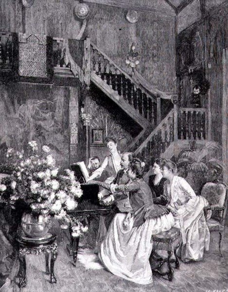 Studying the Music by Albert (after) Aublet