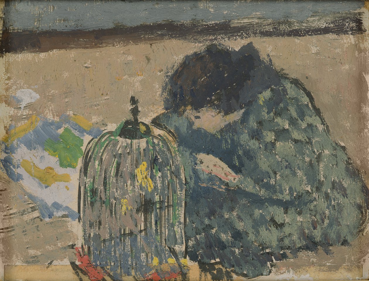 Woman with a Canary by Albert Andre