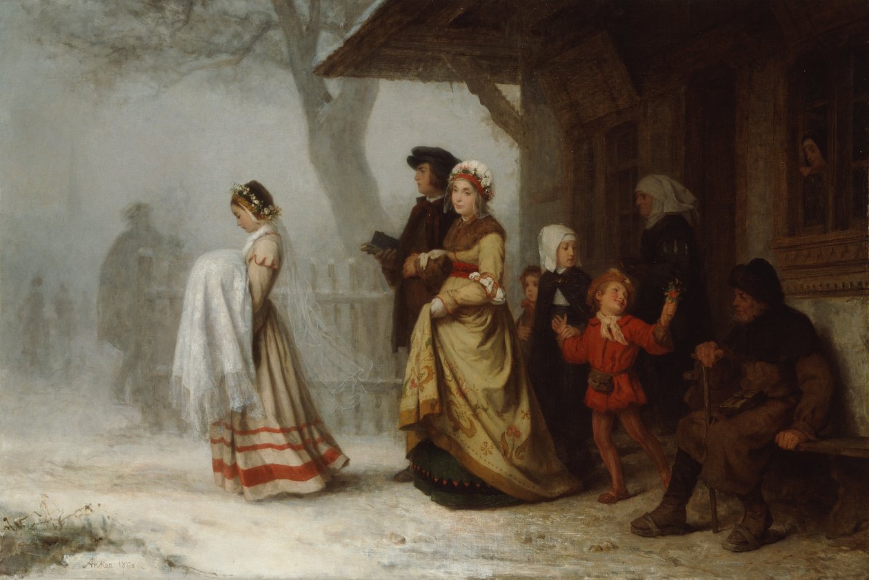Baptism by Albert Anker