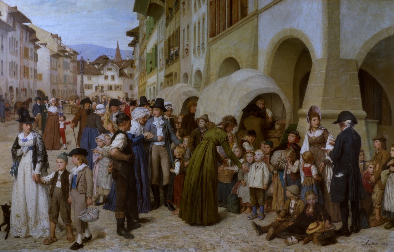Die Länderkinder von Albert Anker