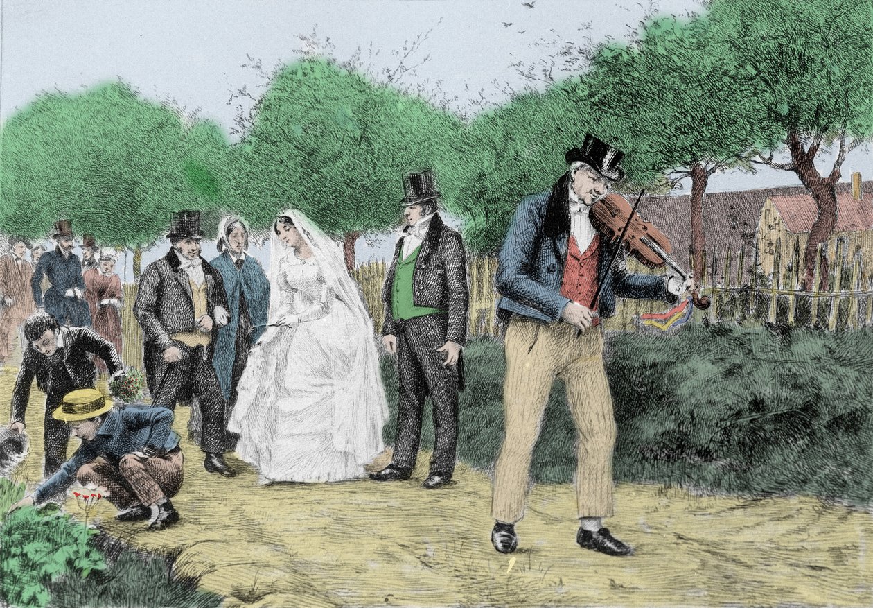Illustration of the novel Madame Bovary by Gustave Flaubert (1821-1880). Illustration by Albert Fourie (1854-1937) by Albert Auguste Fourie