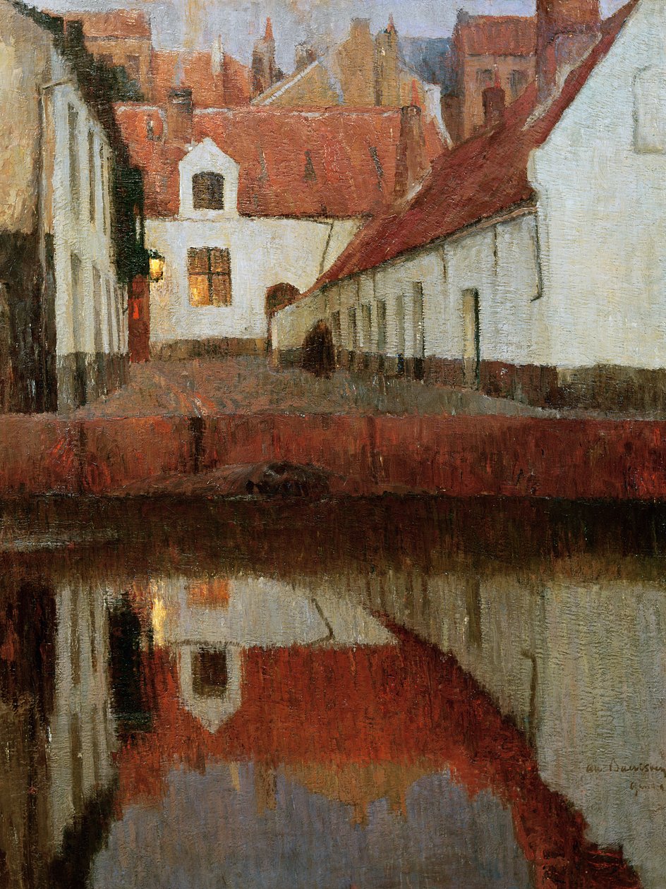 Little Town on the Edge of the Water, at Dusk, 1899 by Albert Baertsoen