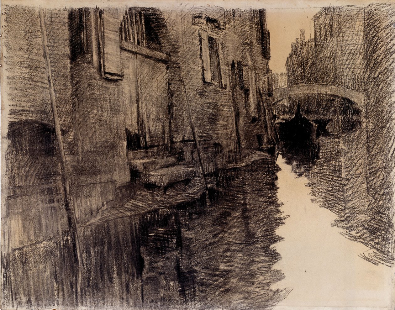Ponte San Francesco in Venice by Albert Baertsoen