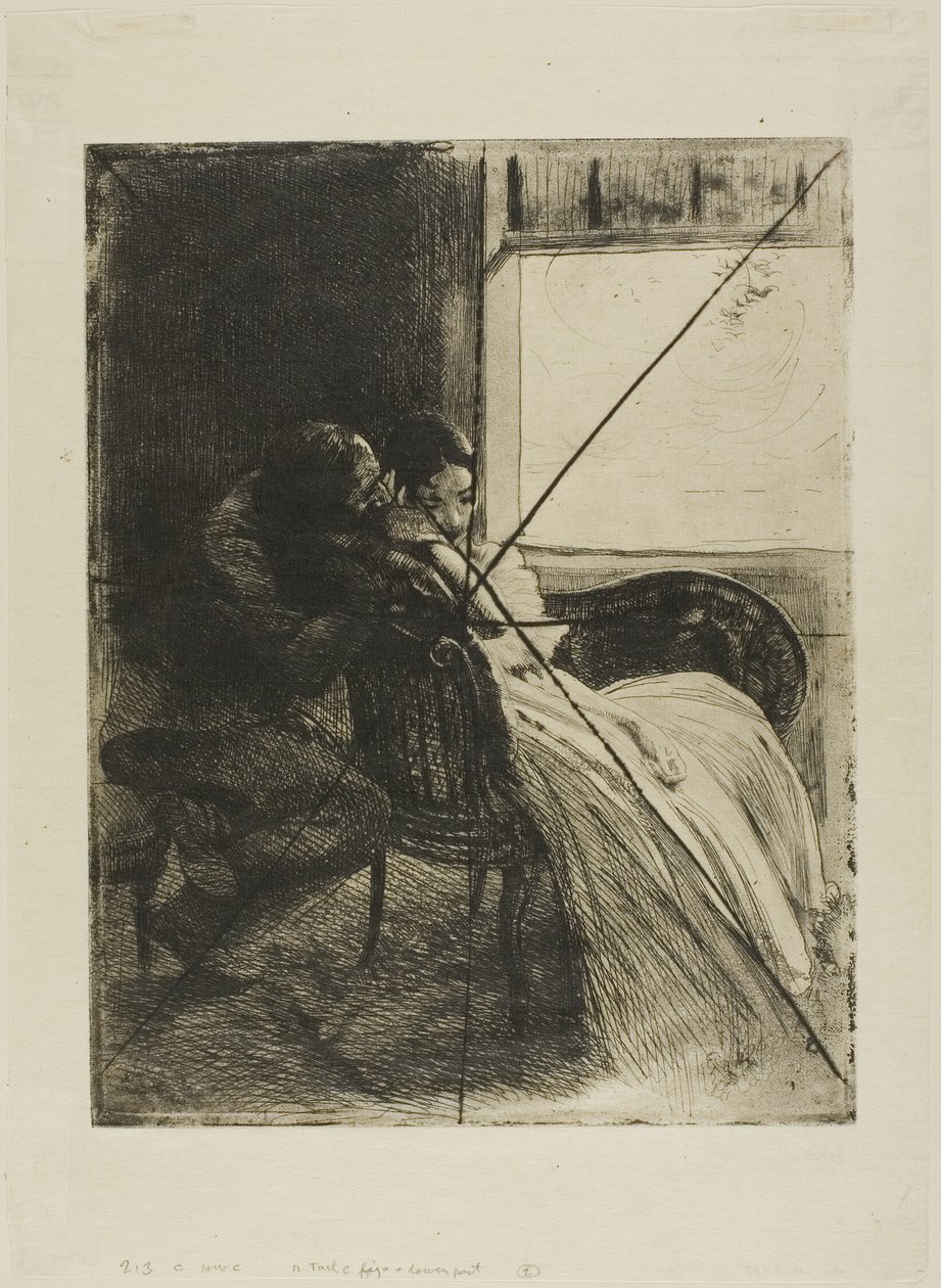 Flirtation, plate six from Woman by Albert Besnard
