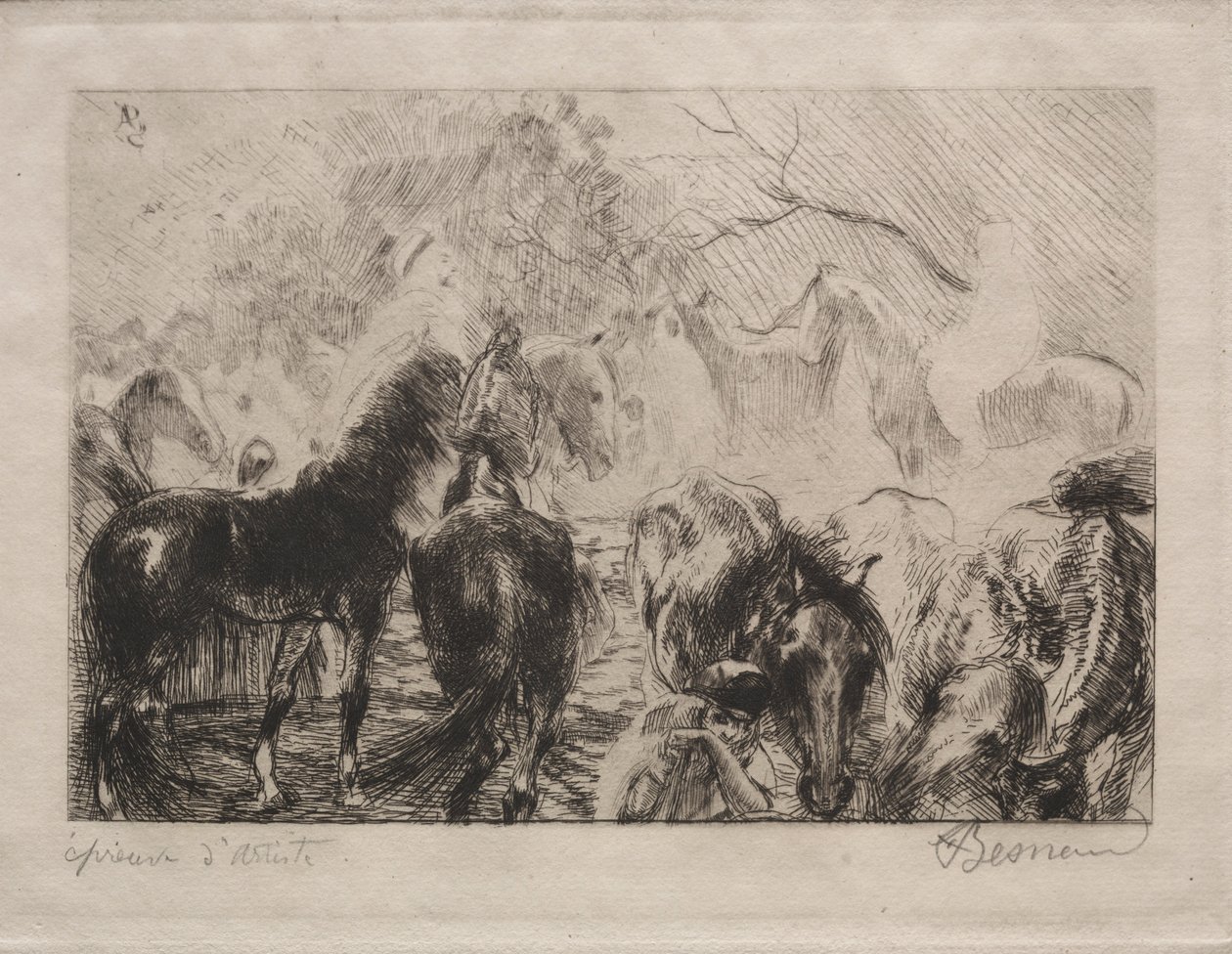 Horse Market in Algiers, 1898 by Paul Albert Besnard