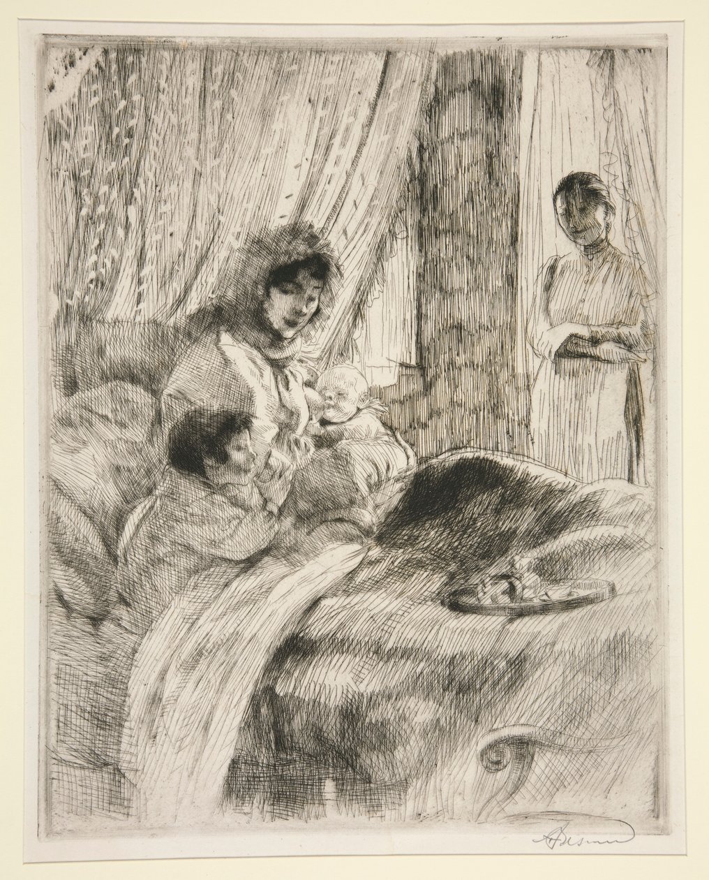 Lunch, or Happy Maternity by Albert Besnard