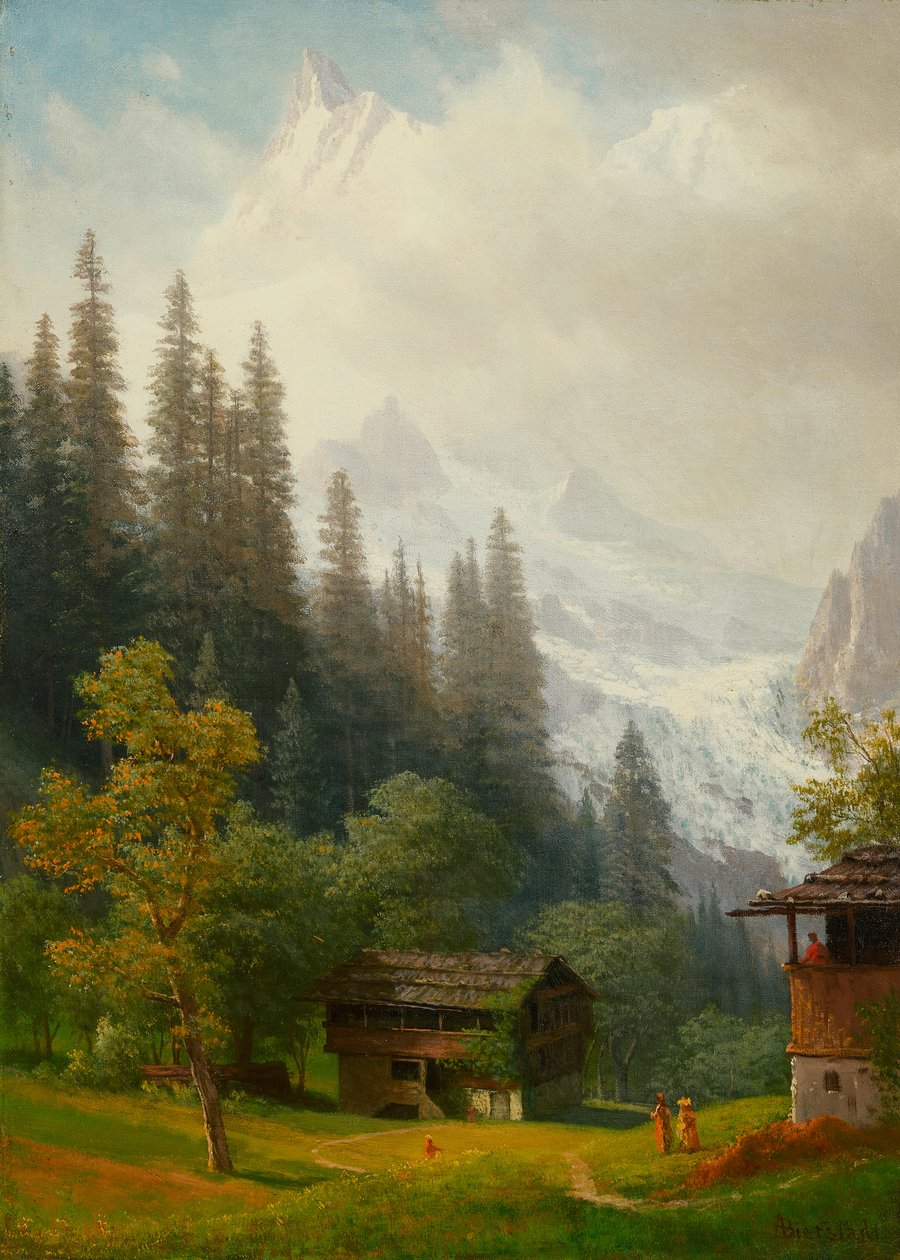 Alpine Scene by Albert Bierstadt
