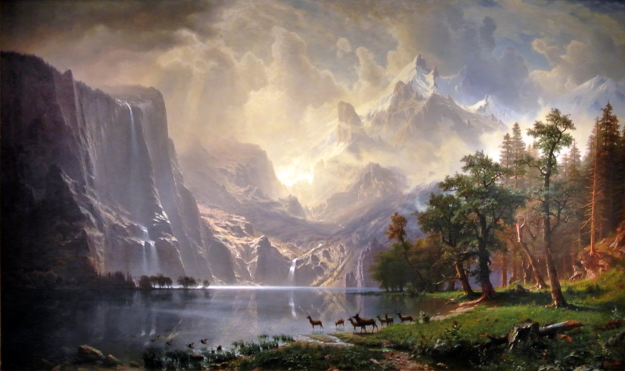 Among the Sierra Nevada, California by Albert Bierstadt