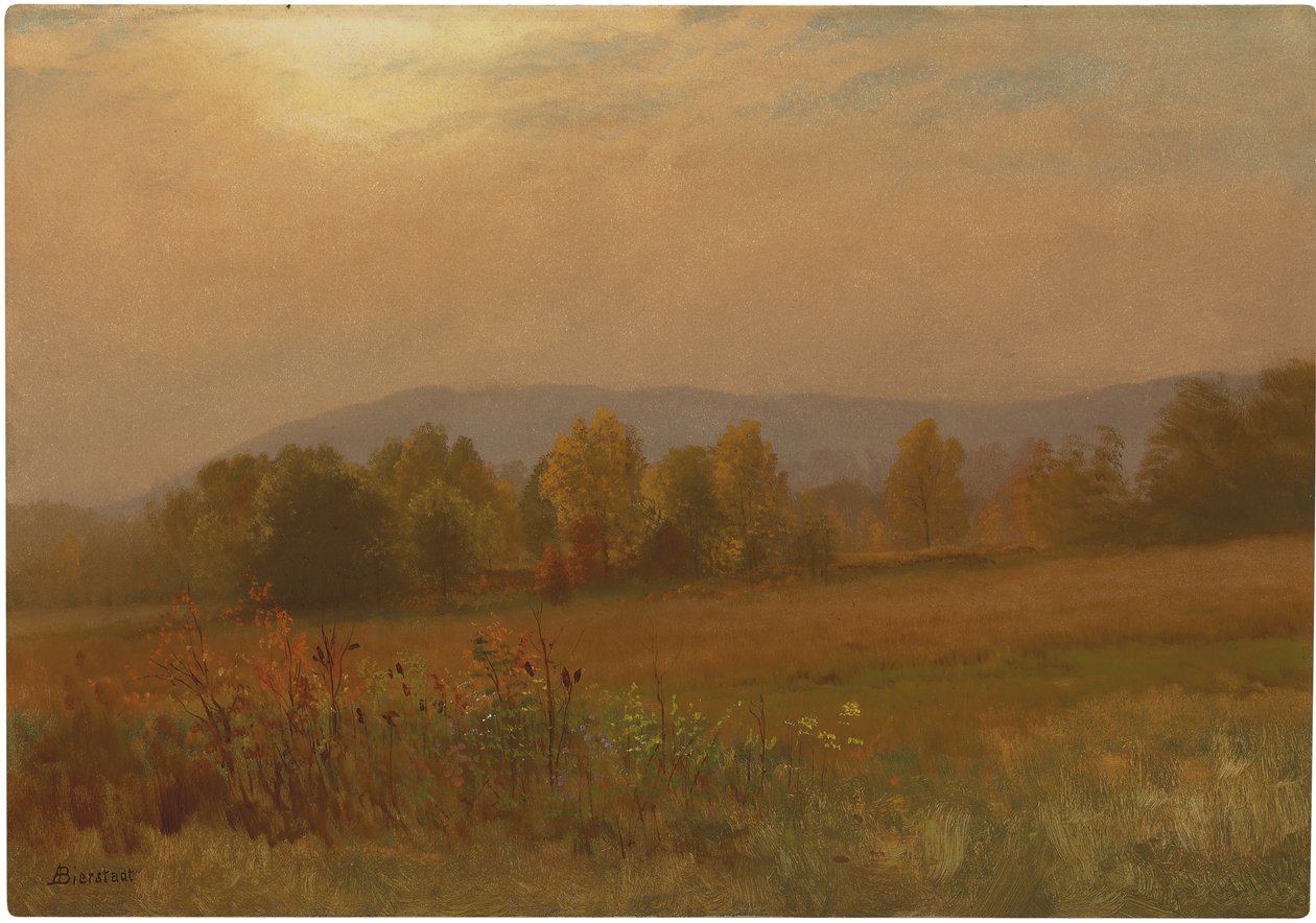 Autumn Landscape, New England by Albert Bierstadt