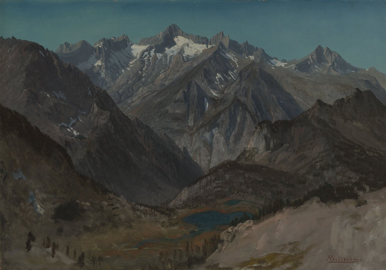 Great Western Divide, Sierra Nevada by Albert Bierstadt