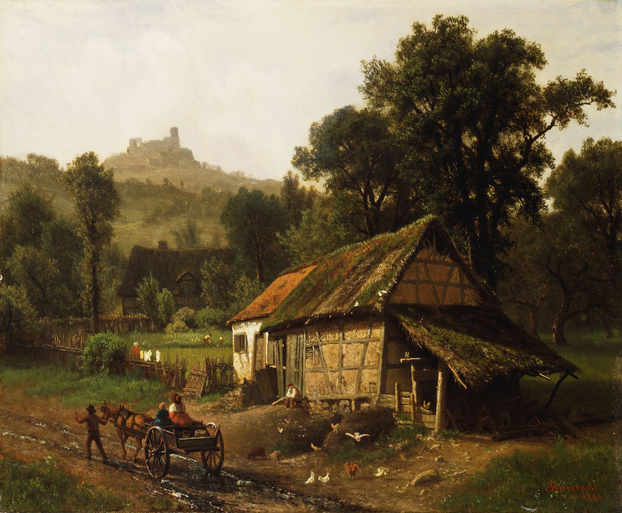 In the Foothills, 1861 by Albert Bierstadt