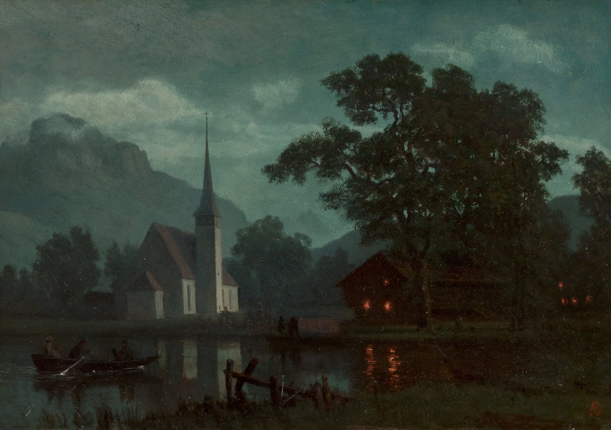 Lake Lucerne, Switzerland by Albert Bierstadt