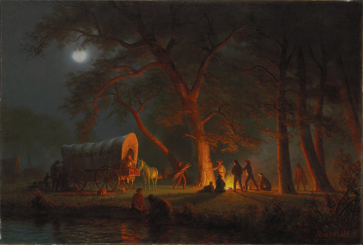 Oregon Trail by Albert Bierstadt: Premium art reproduction