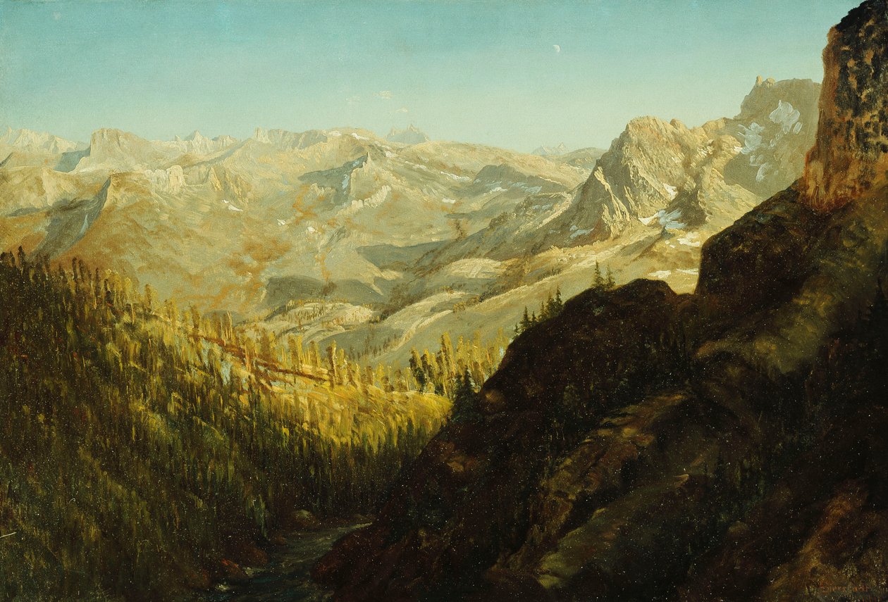 Sierra Nevada Mountains, California by Albert Bierstadt