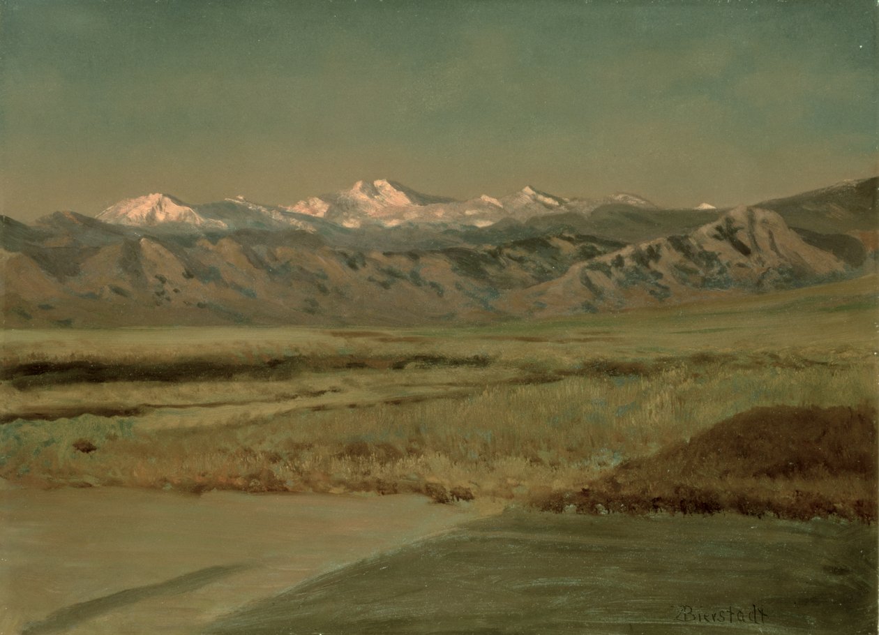 The Grand Tetons, Wyoming by Albert Bierstadt