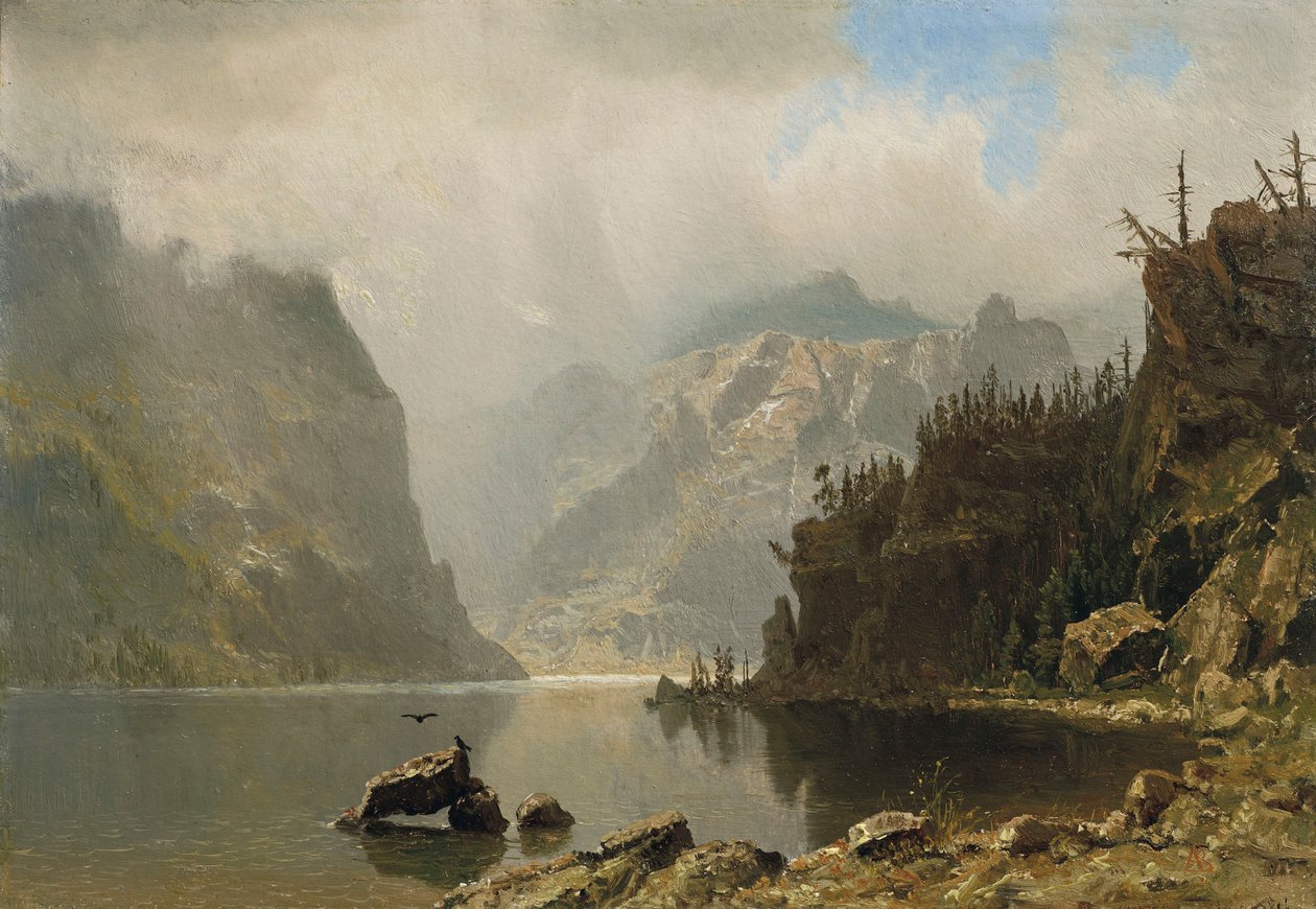 Western Landscape by Albert Bierstadt