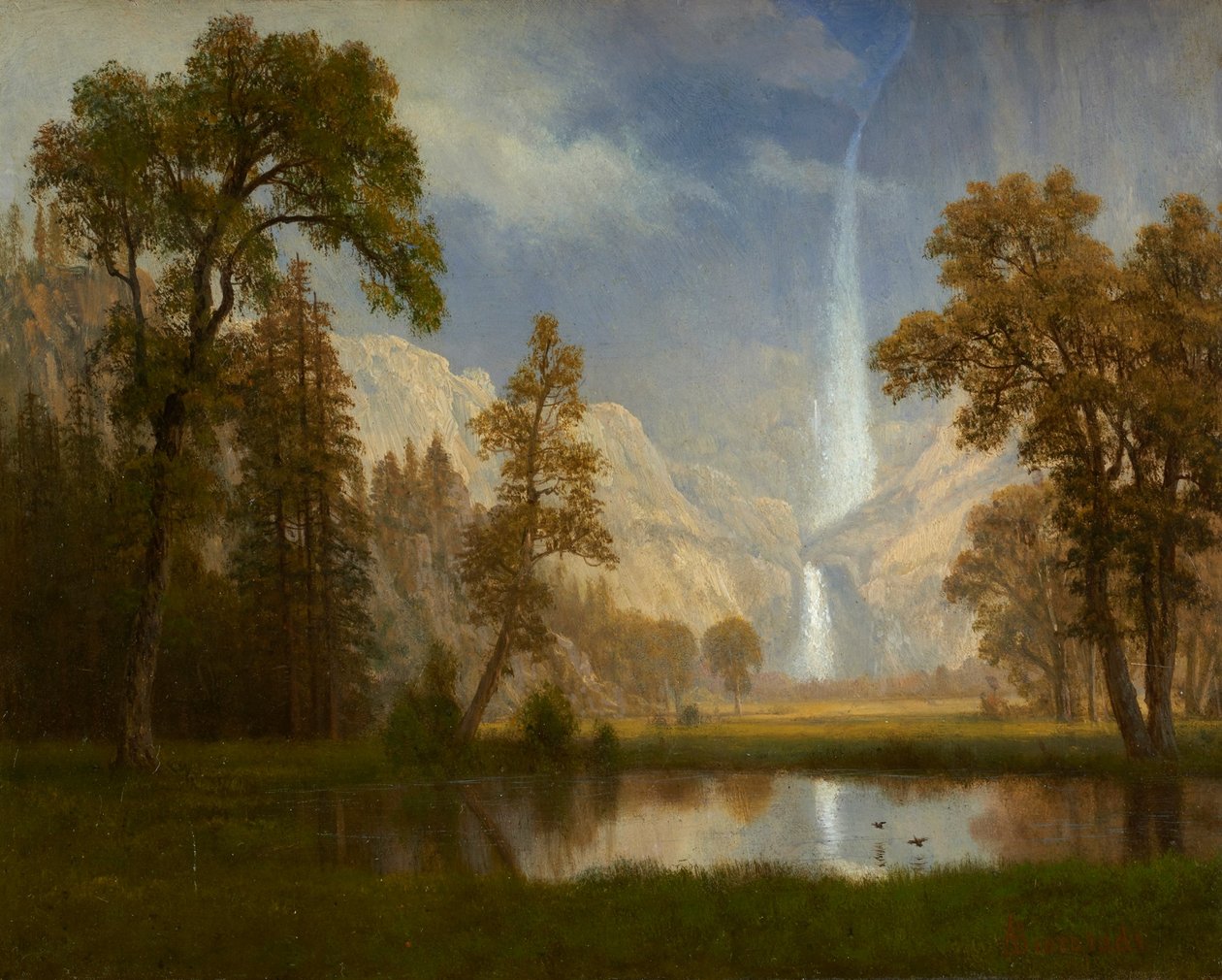 Yosemite Falls by Albert Bierstadt
