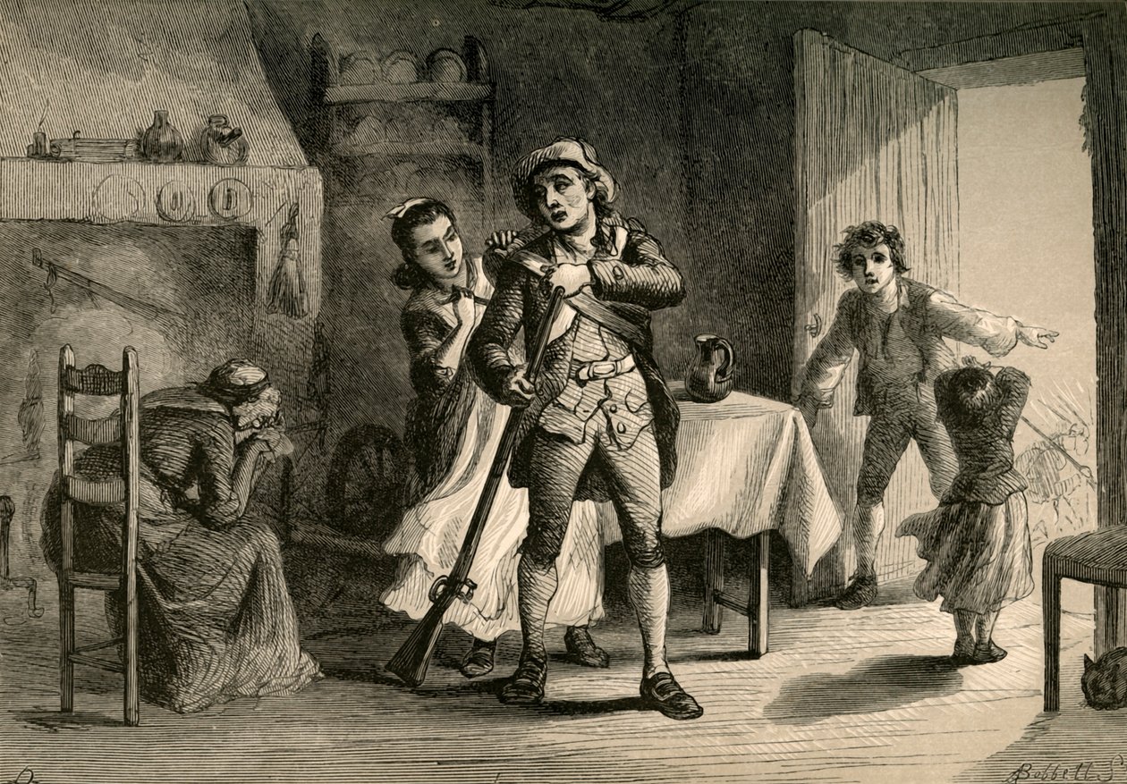 A Minute Man Preparing for War by Albert Bobbett
