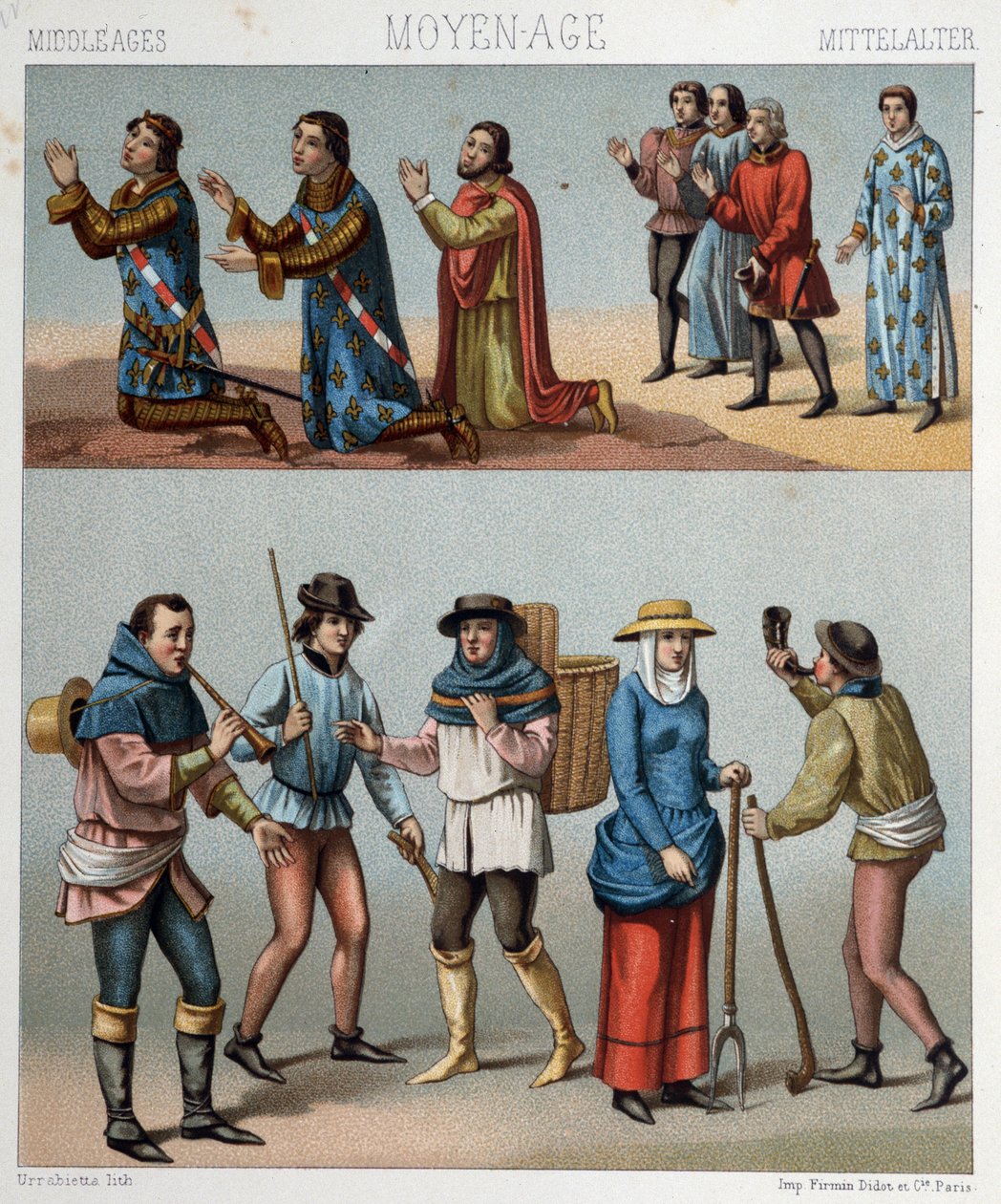 Civil Costumes in the Middle Ages - in 