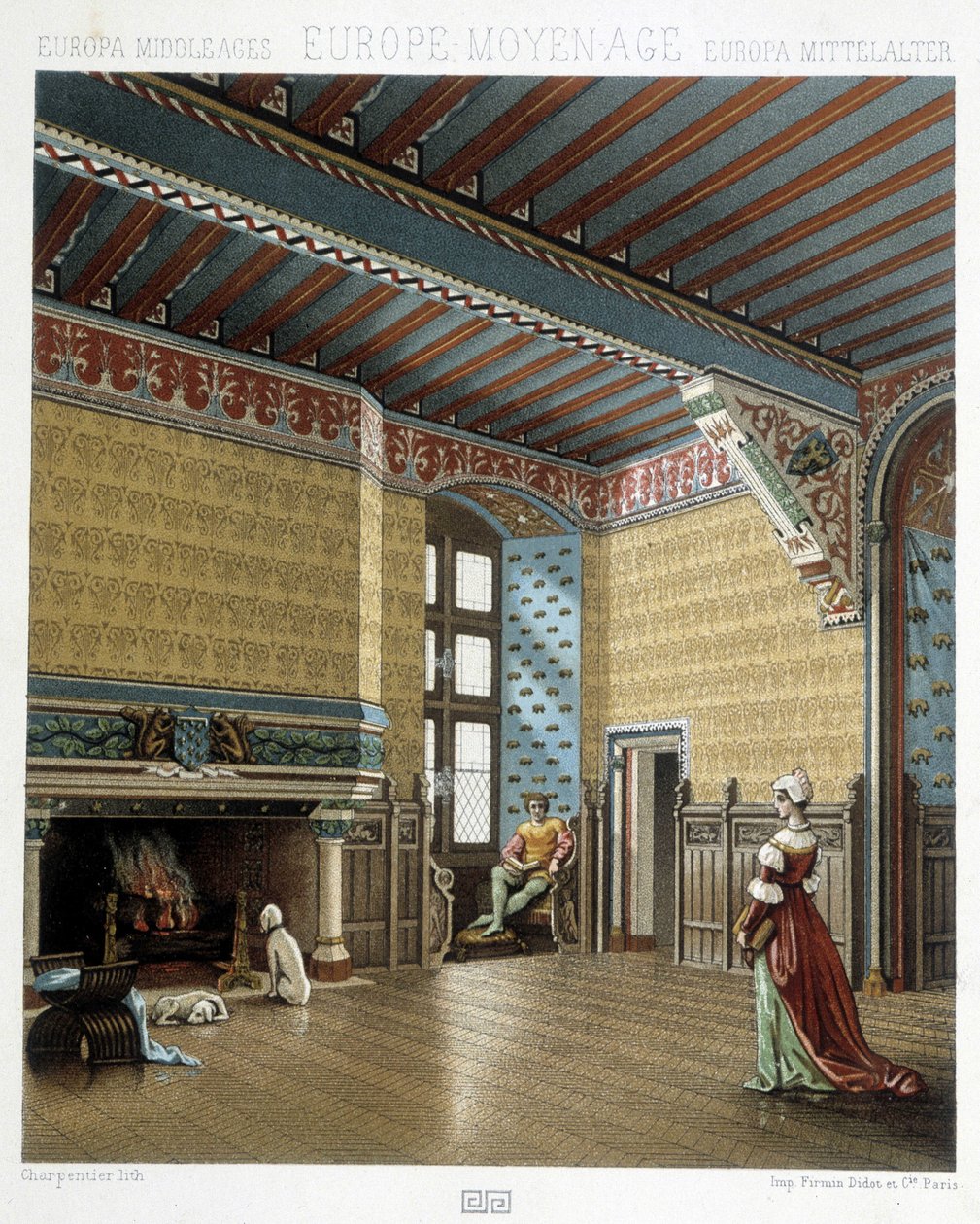 Interior of a Stately Dwelling in the Middle Ages - in 