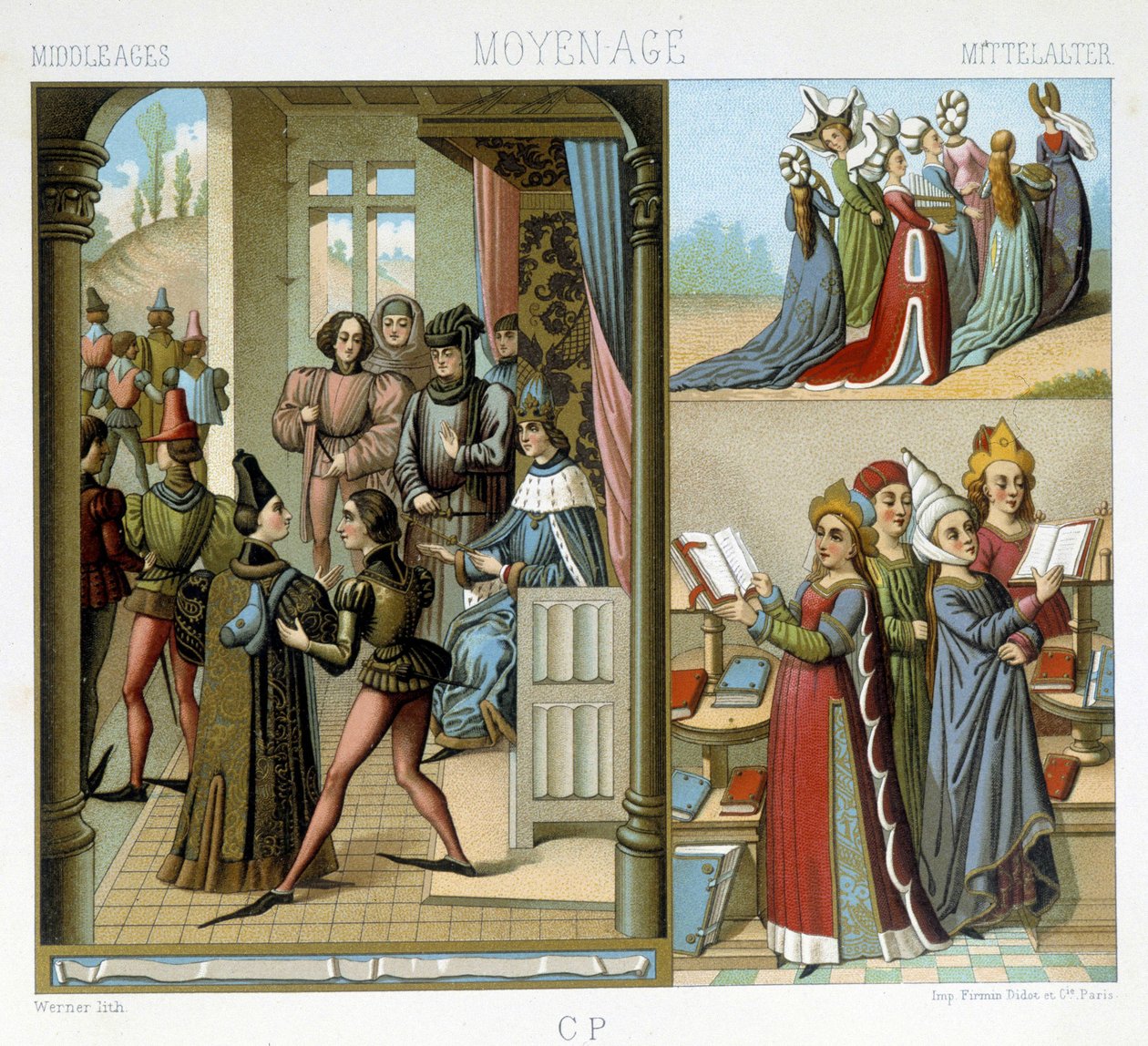 Middle Ages: the royal court, the noble ladies, the educated ladies - in 