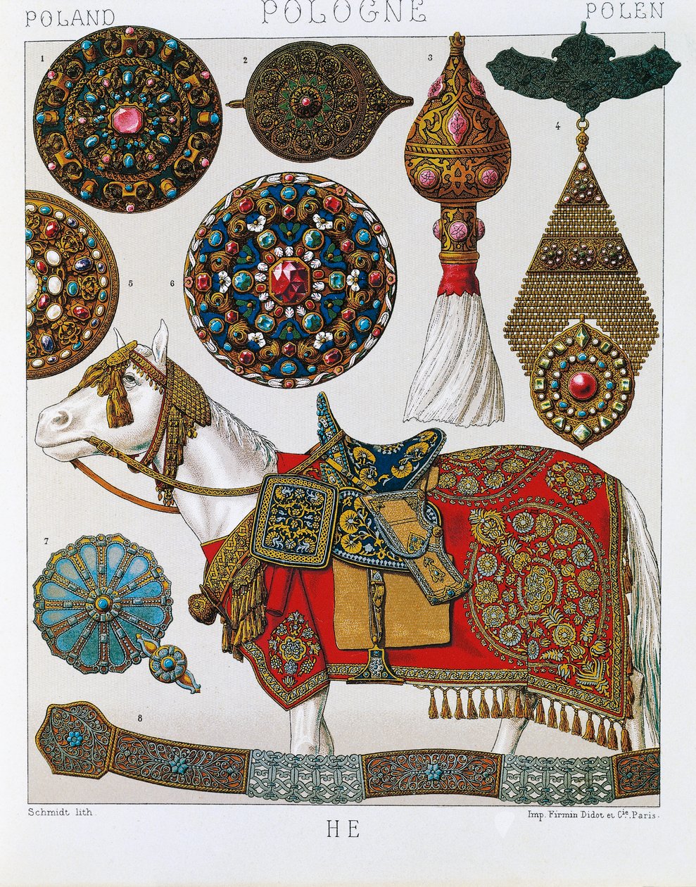 Polish Ornaments, Horse Hussars, from Schmidt