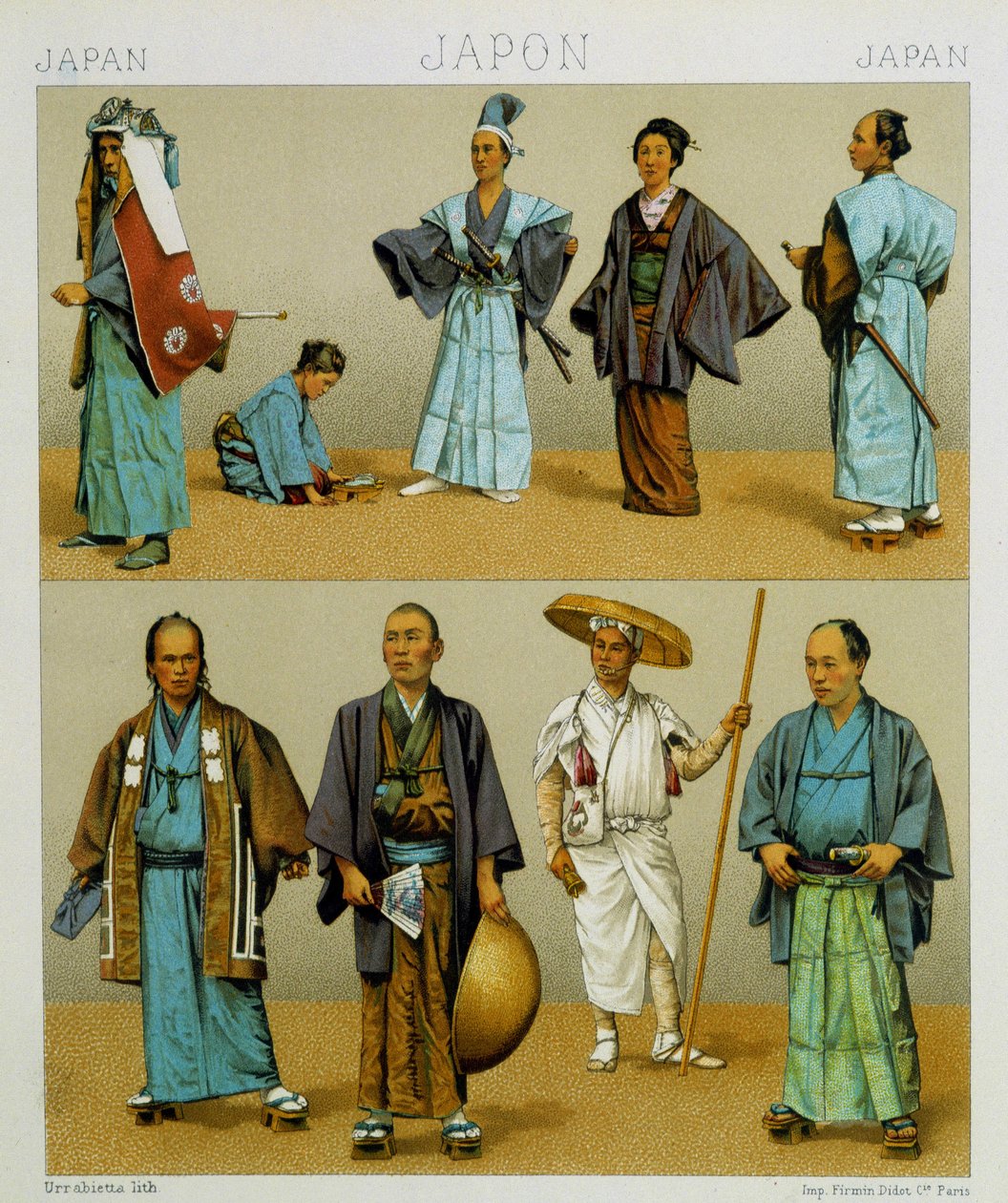 Various traditional Japanese men