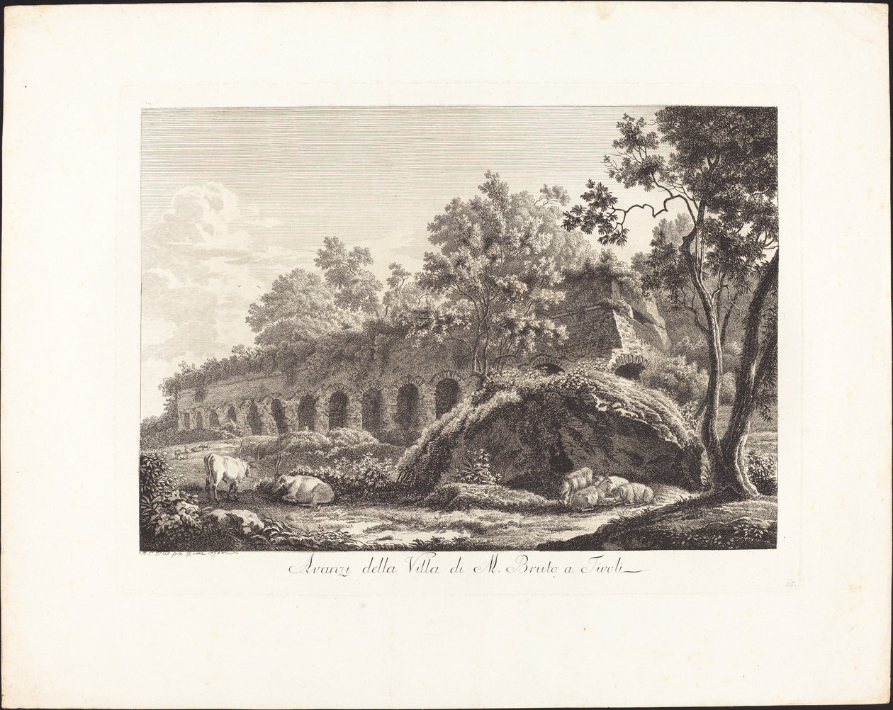 Remains of the Villa of M. Brutus at Tivoli by Albert Christoph Dies