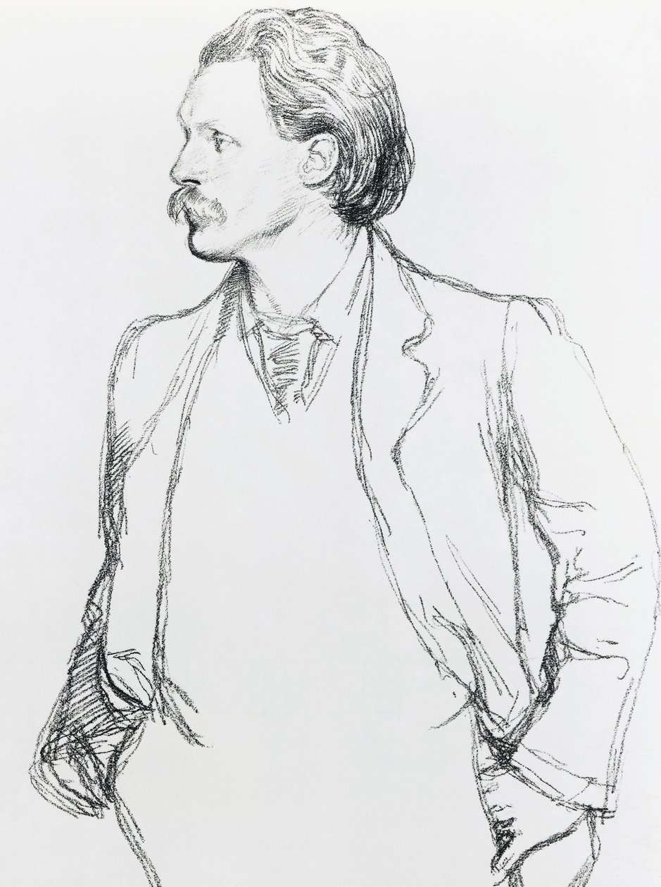 Portrait of George Gissing by Albert Daniel Rutherston