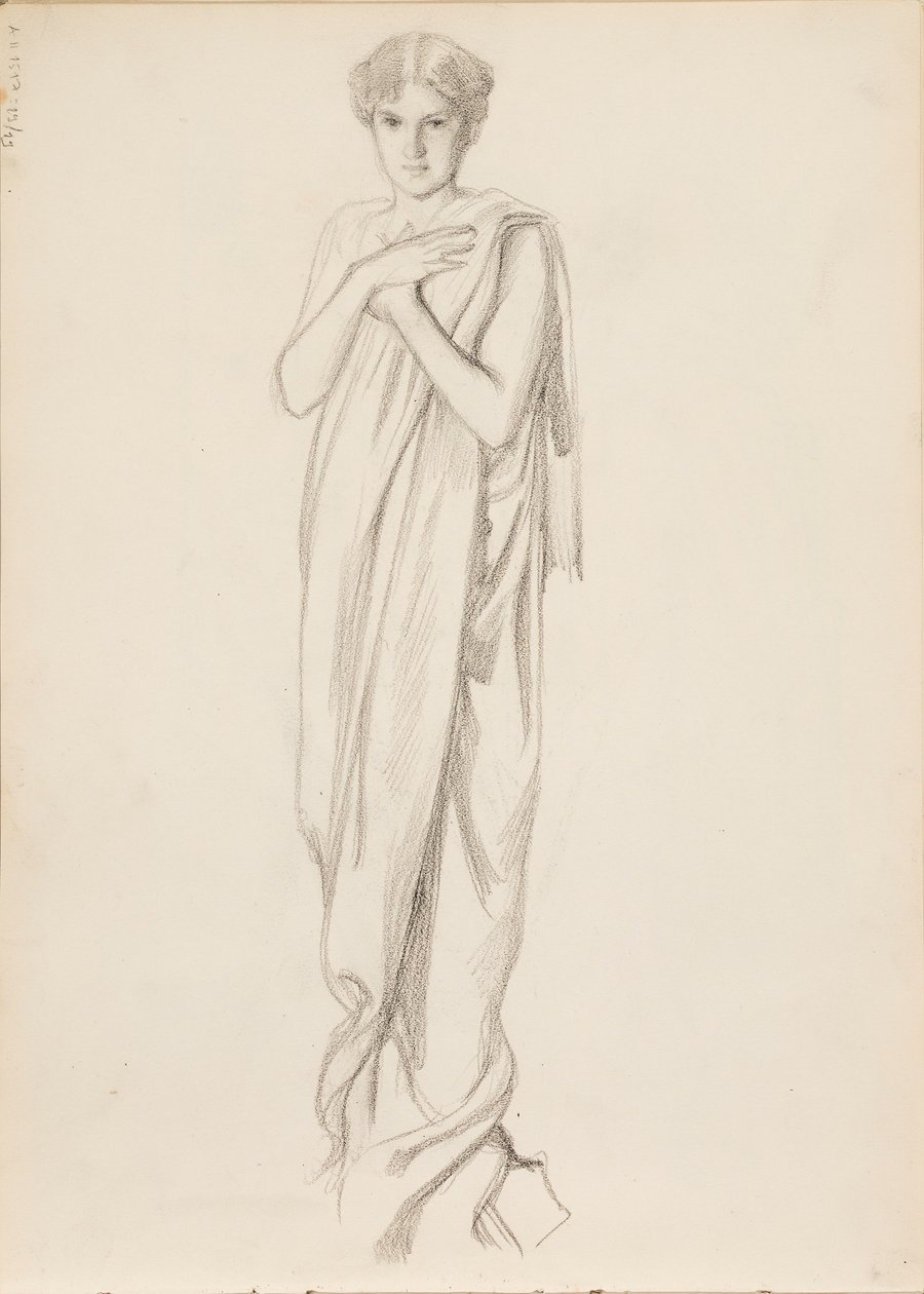 Aino Ackté as Alcestis, Sketch by Albert Edelfelt