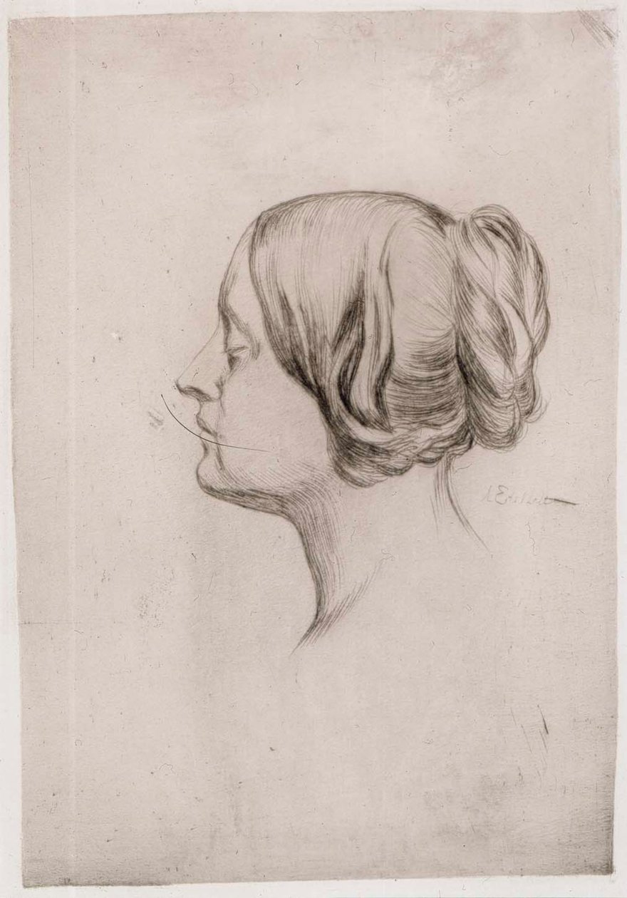 Head of a Woman by Albert Edelfelt