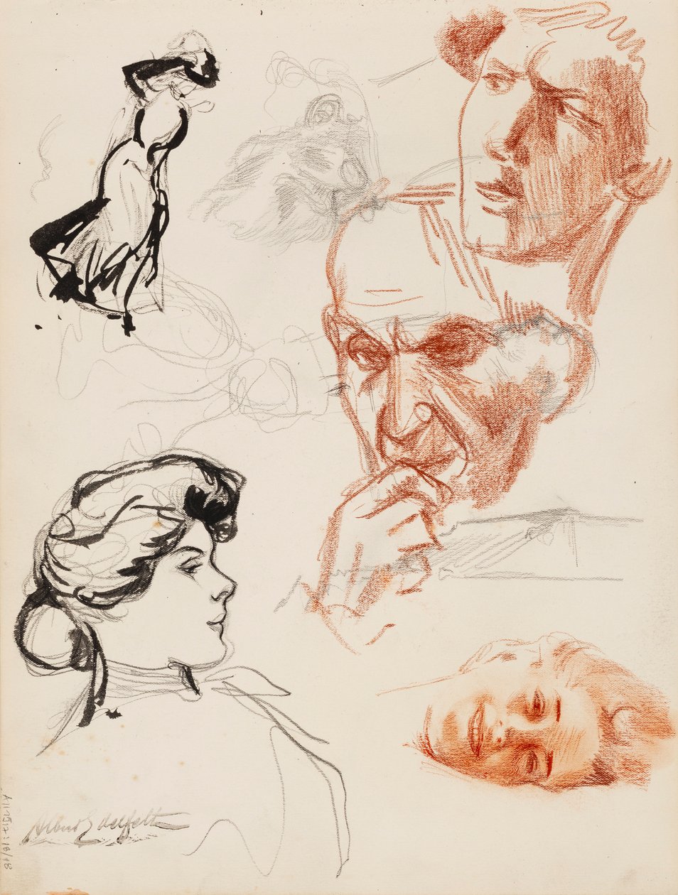 Character Sketches by Albert Edelfelt