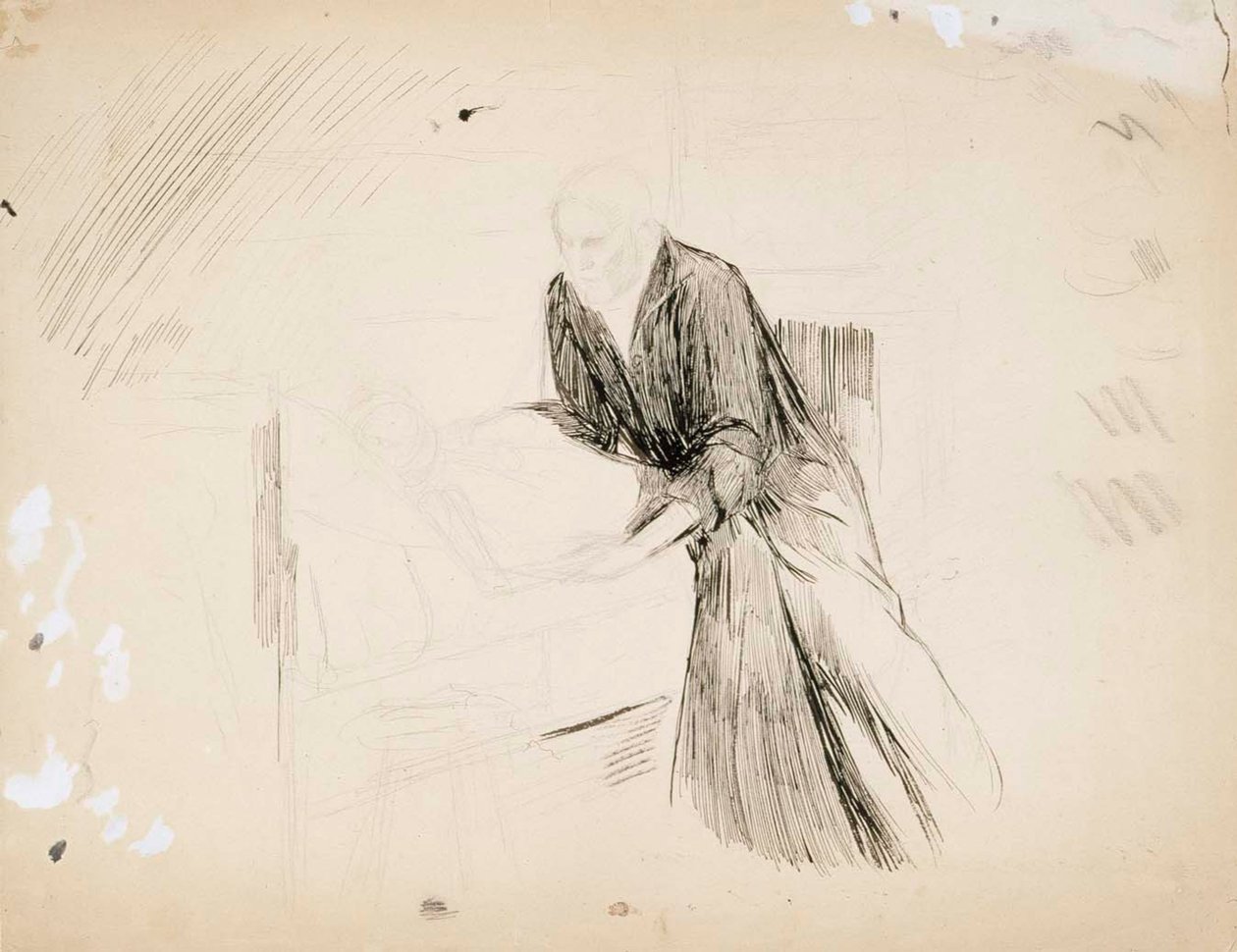 Lady Reclining on Cushions by Albert Edelfelt