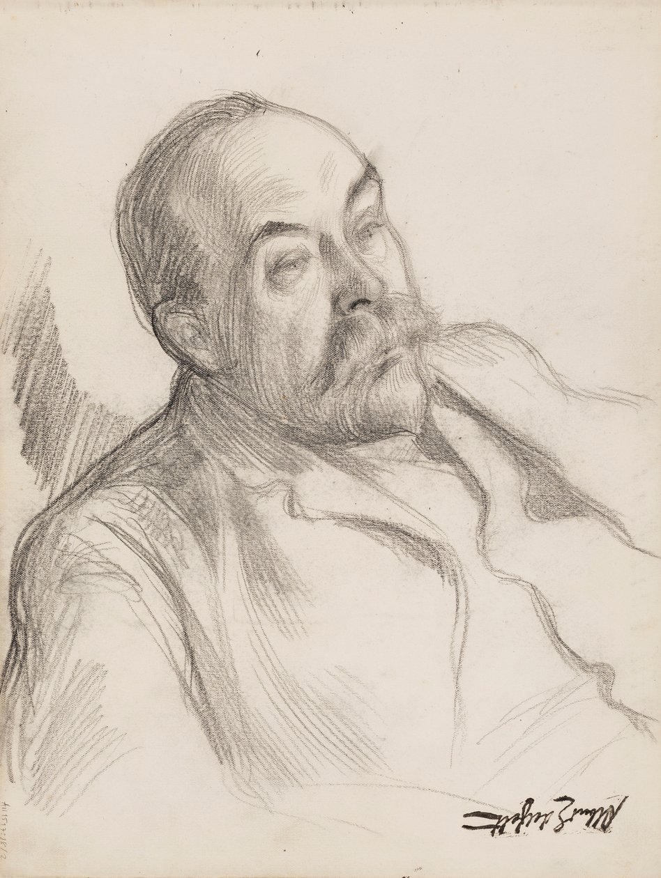 Portrait of a Man, Sketch by Albert Edelfelt